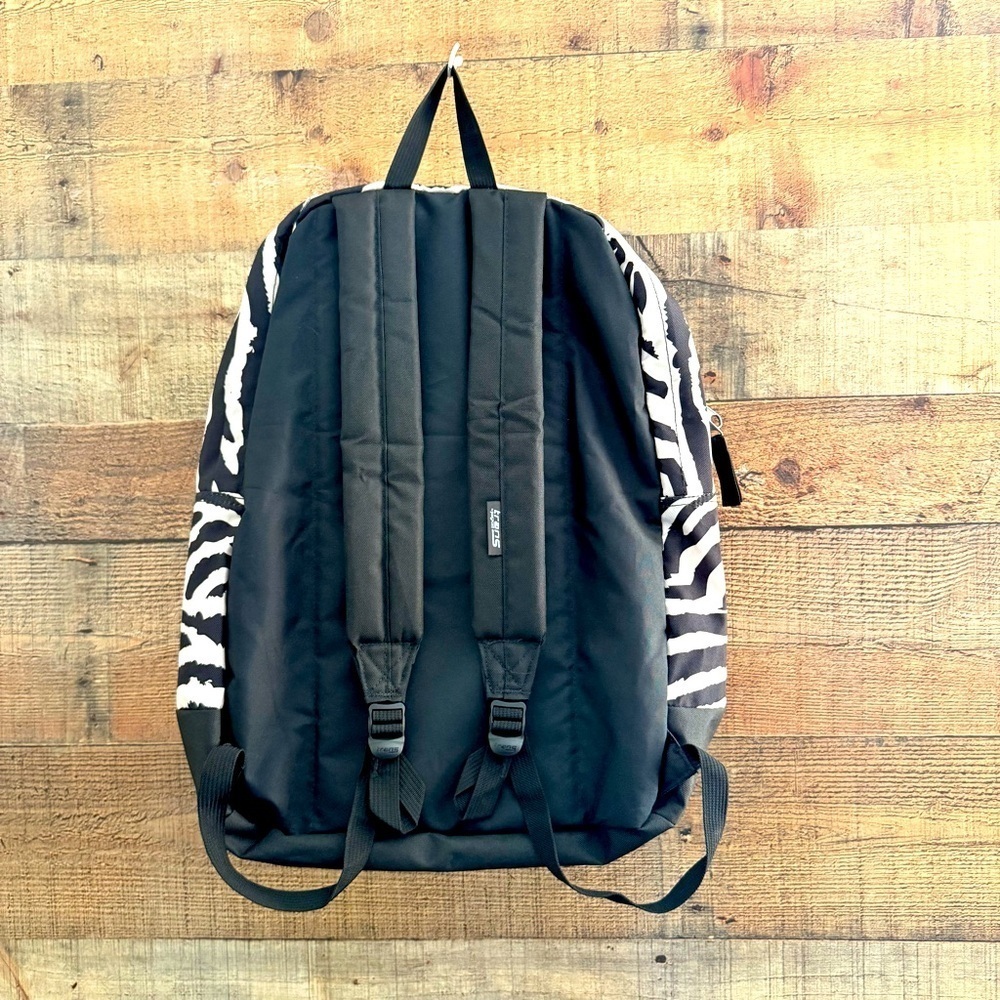 NWOT Trans by Jansport Overt Zebra Rose Print Backpack - Picture 2 of 8